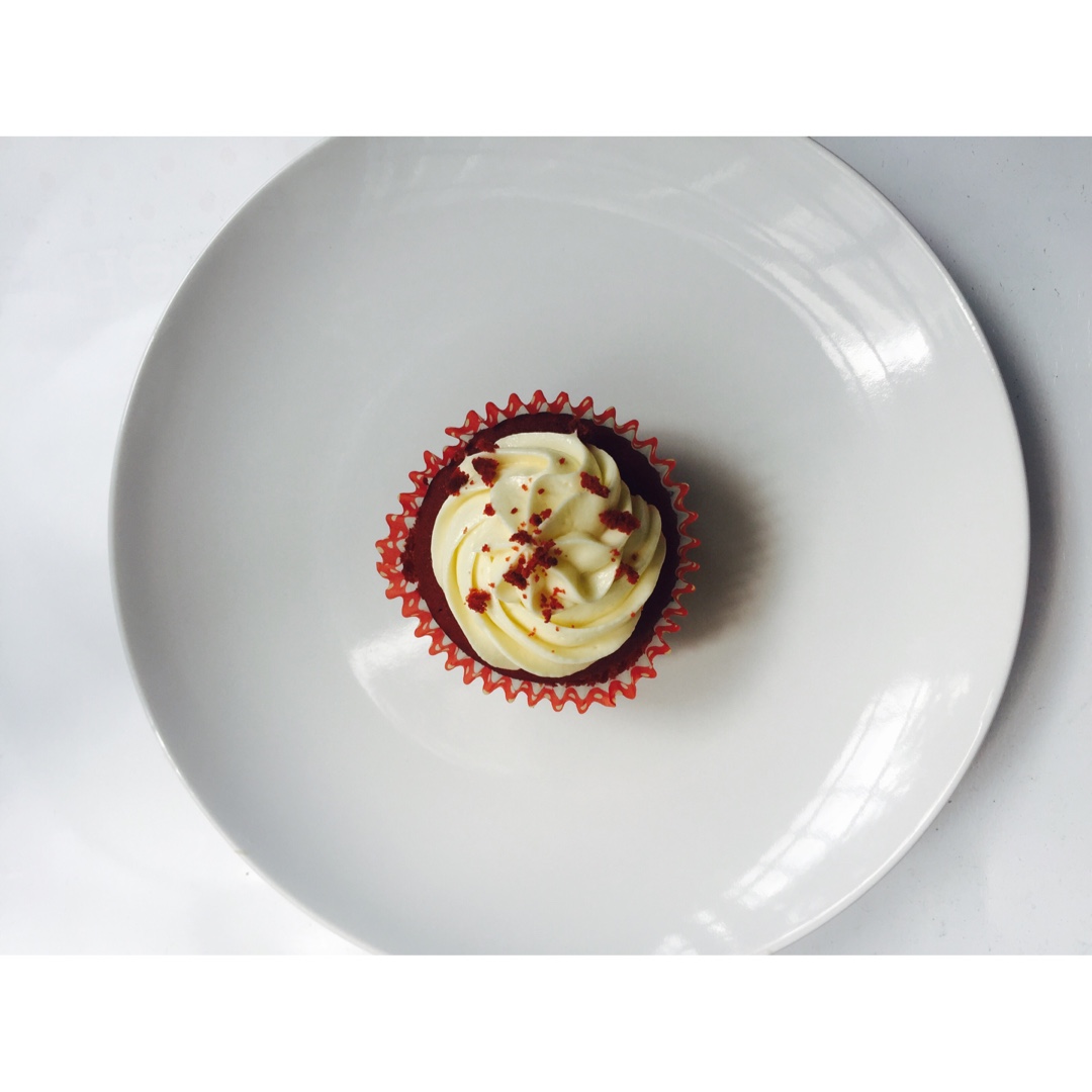 传统红丝绒杯子蛋糕（极软无泡打粉）Red velvet cupcake
