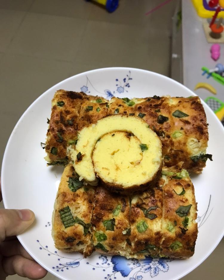 香葱肉松蛋糕卷