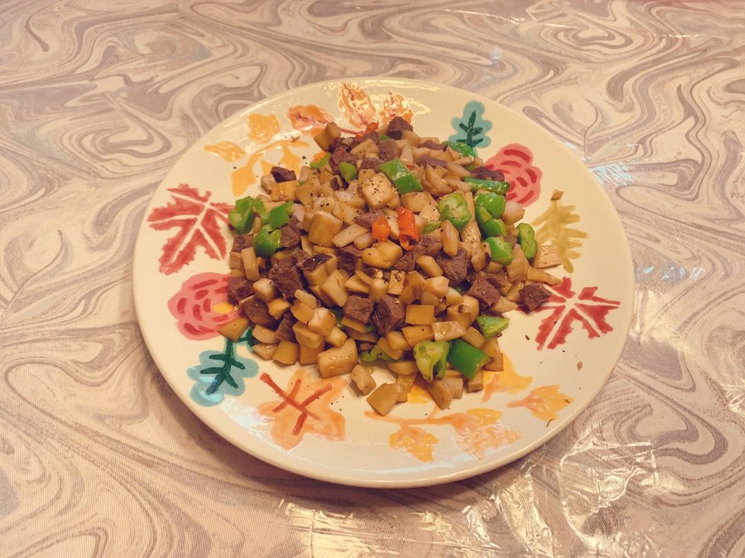 我的轻奢煮艺——杏鲍菇牛肉粒
