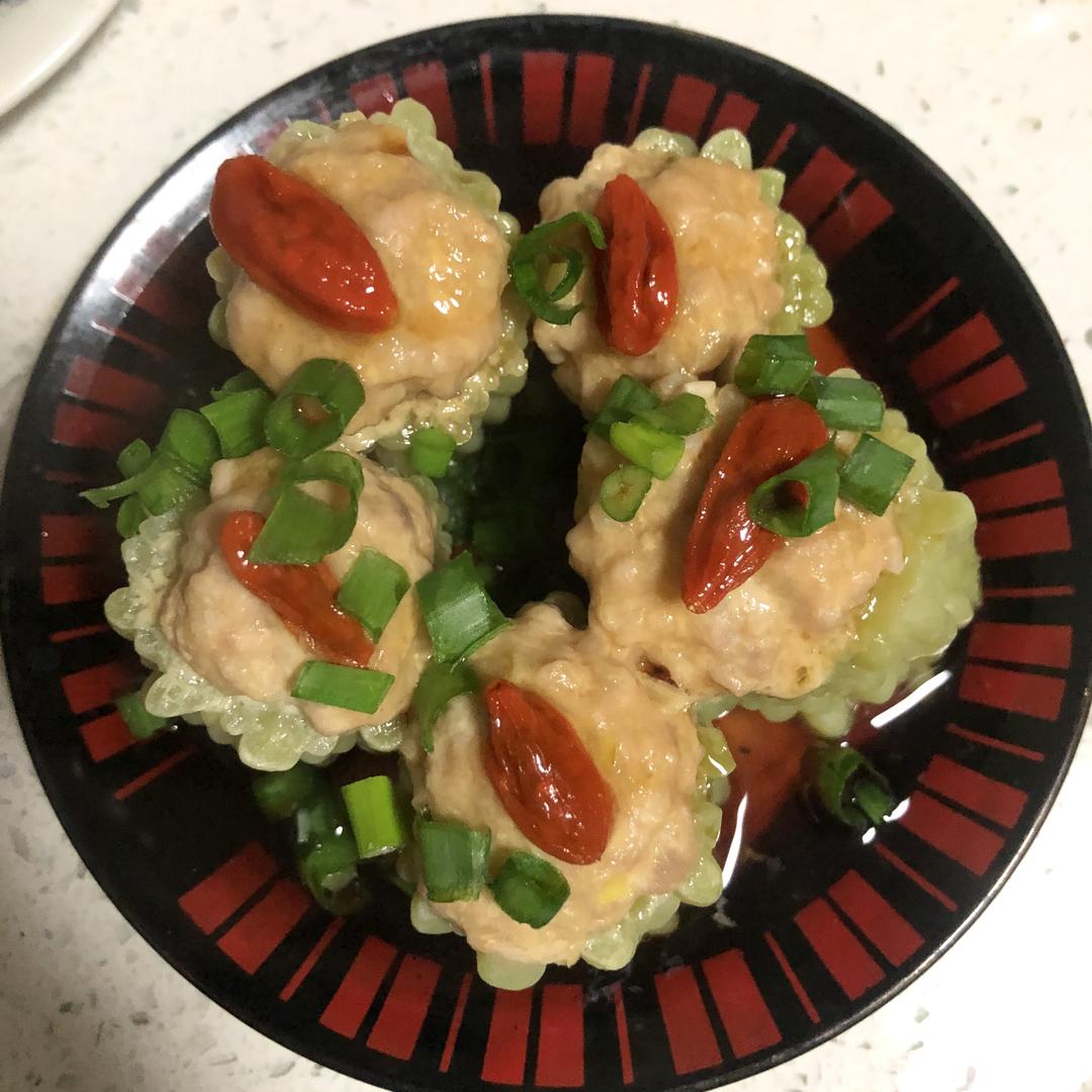 Amy's苦瓜酿肉的做法