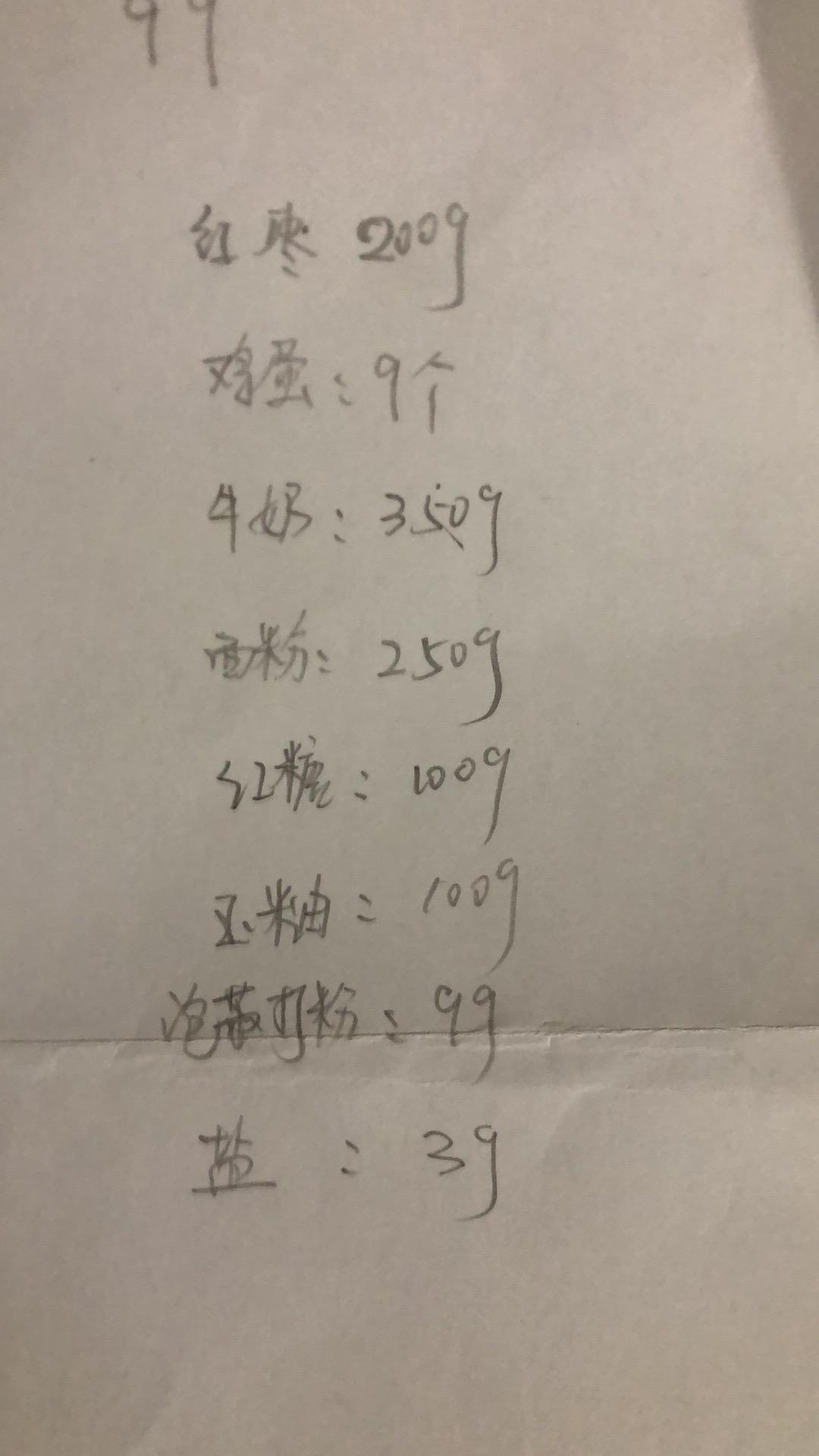 红糖红枣糕 枣香浓郁 香甜松软