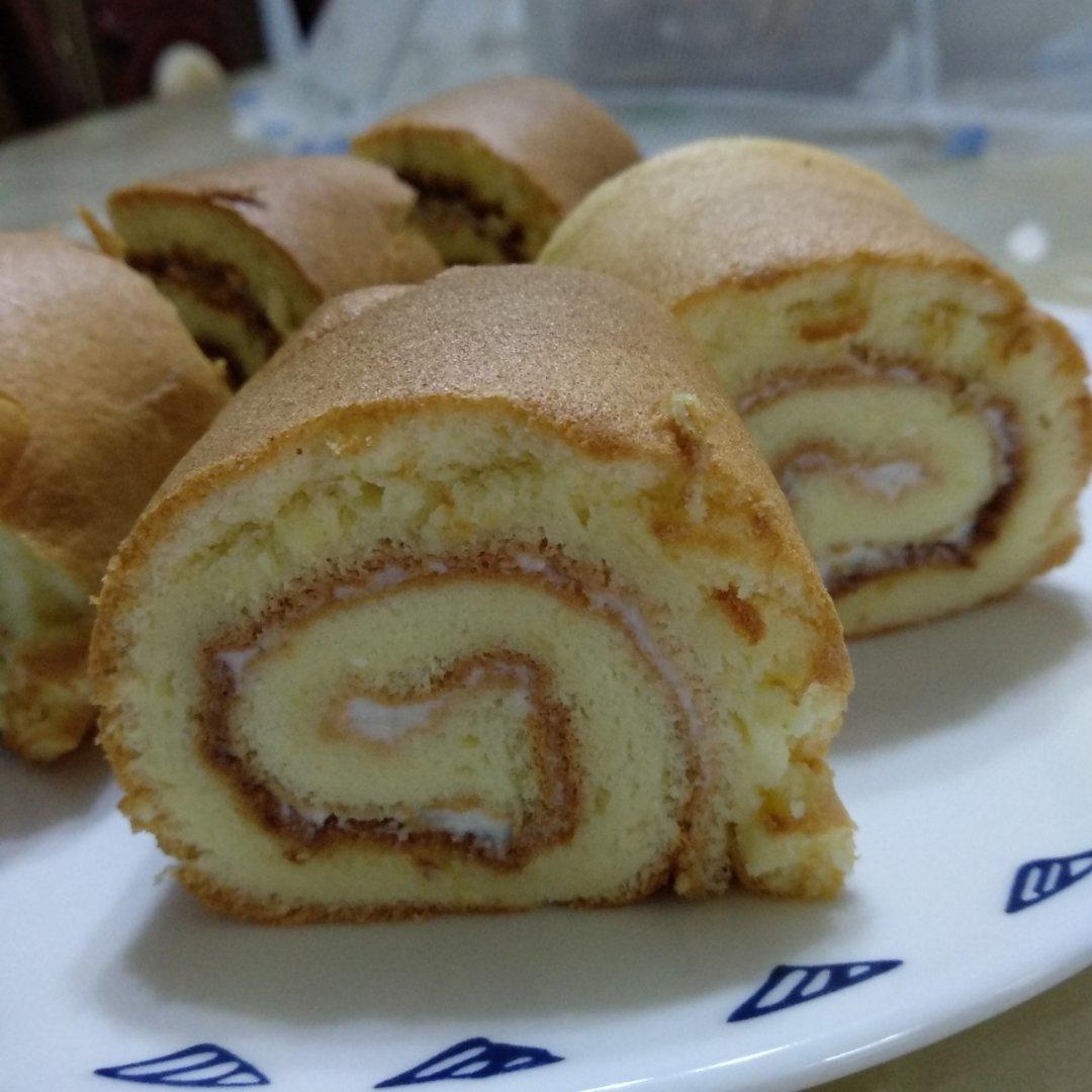 几分甜香芋奶冻卷/卷不裂配方+新鲜香芋奶油+入口即化奶冻/烘焙视频蛋糕篇7「薄卷」