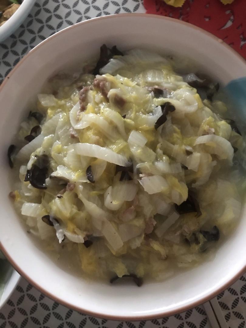 鲜香下饭的白菜炒肉丝（烂糊肉丝）
