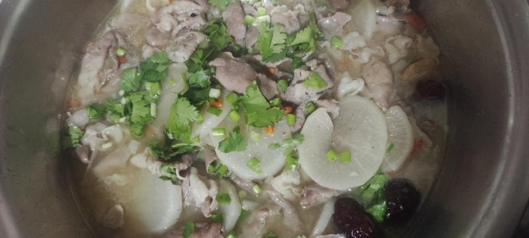 白萝卜清炖羊肉汤