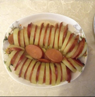 风琴蒸土豆（快手菜）