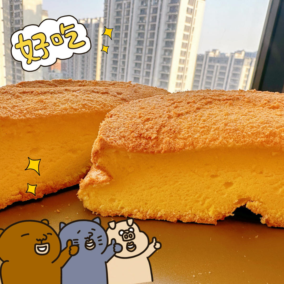 超柔软6寸戚风蛋糕(附8寸配方)零失败 超详细‼️含操作视频