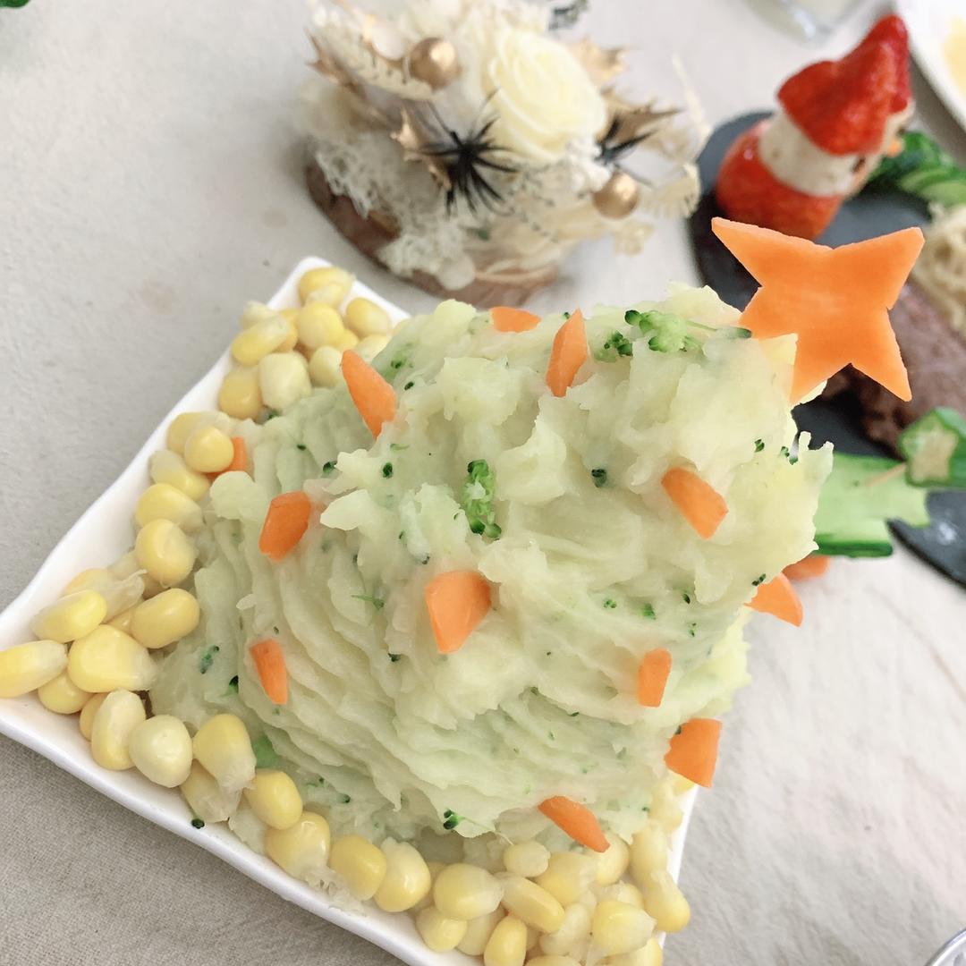 圣诞树土豆泥