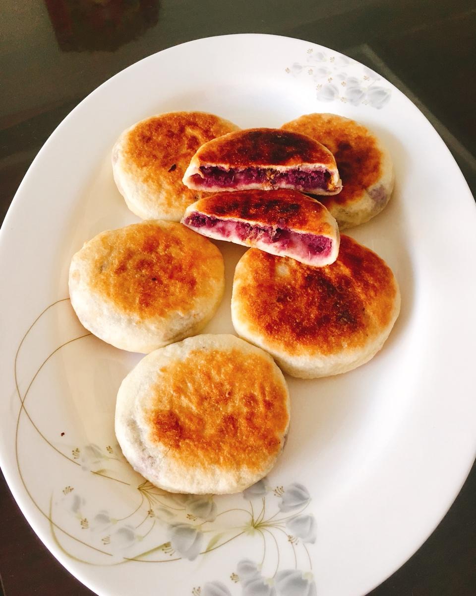 紫薯肉松饼 宝宝辅食食谱