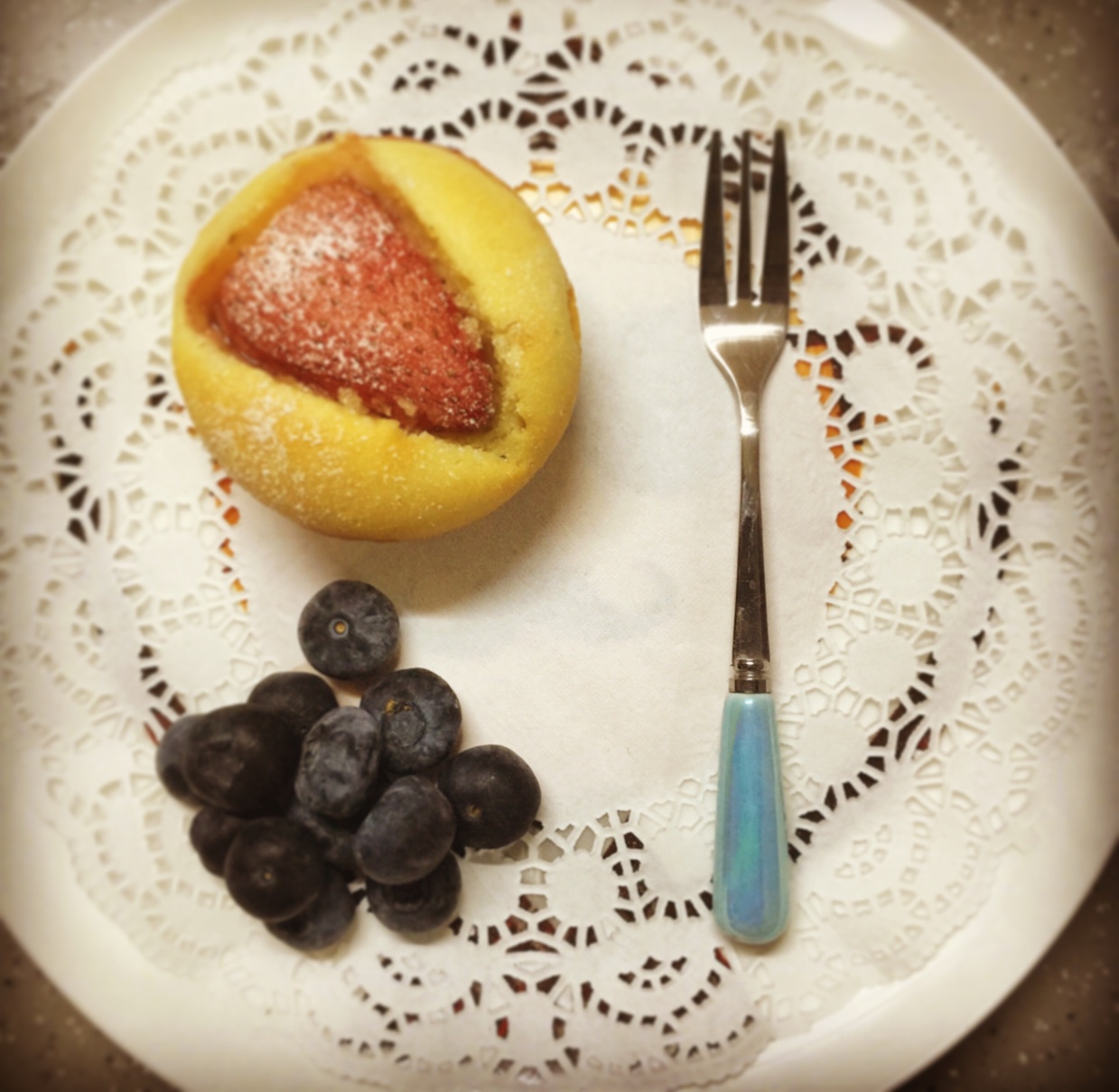 一整颗草莓の马芬