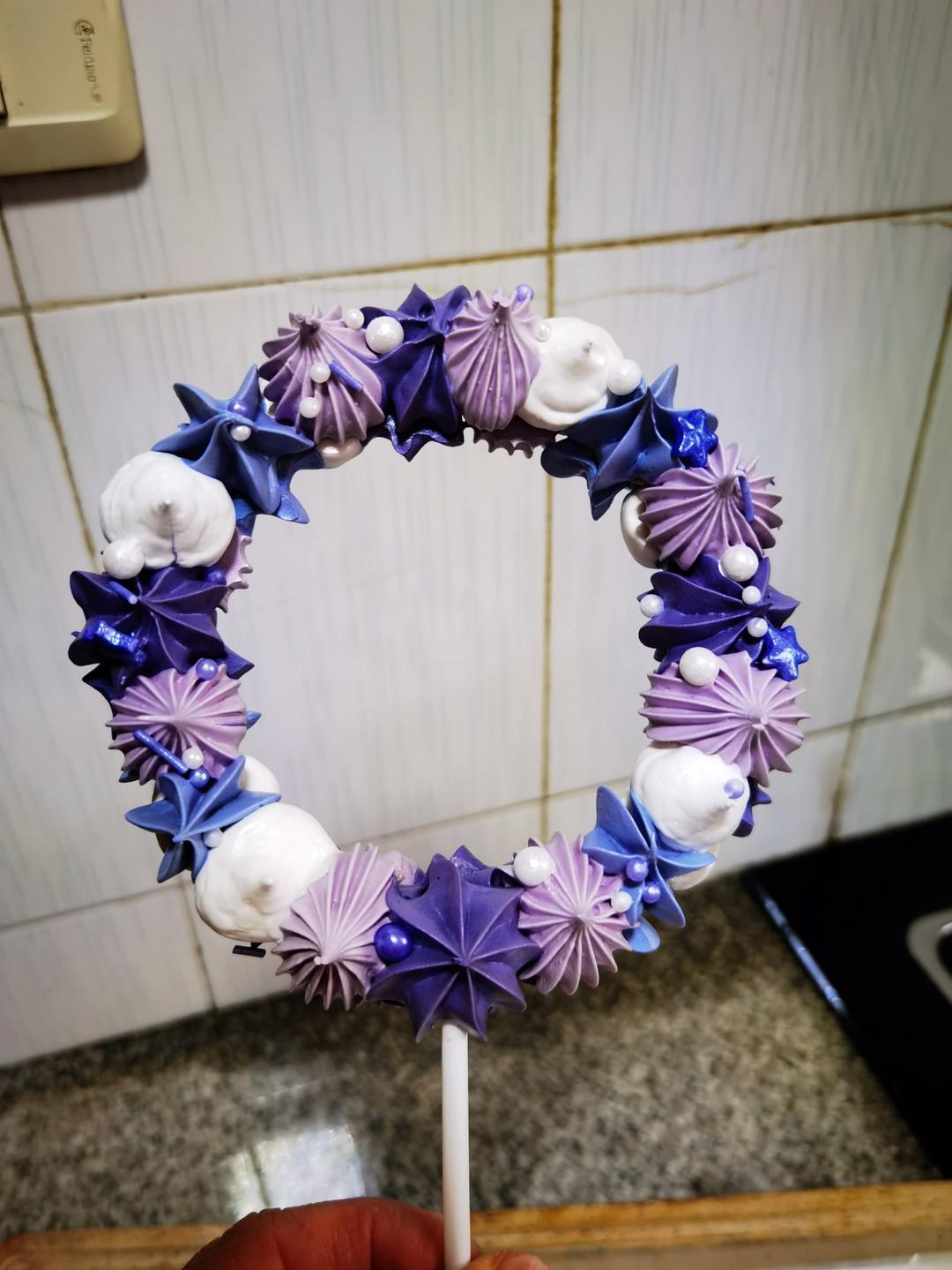 圣诞花环蛋白糖