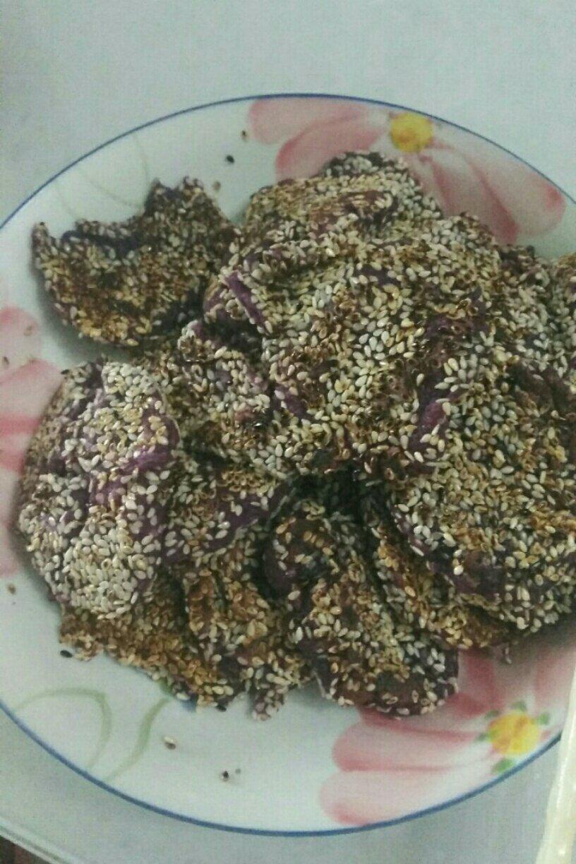 平底锅紫薯饼