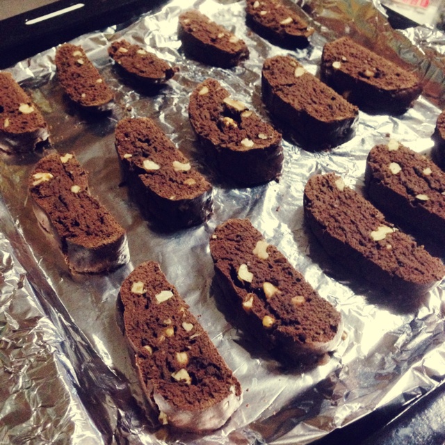 巧克力坚果意式脆饼