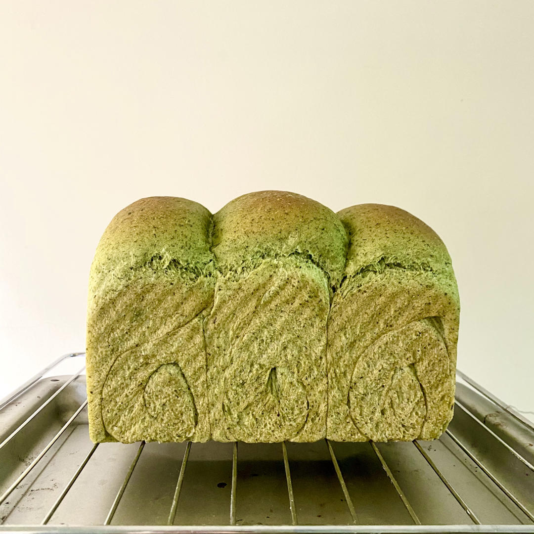 🍞超软糯艾草奶香吐司面包—下厨房独家原创