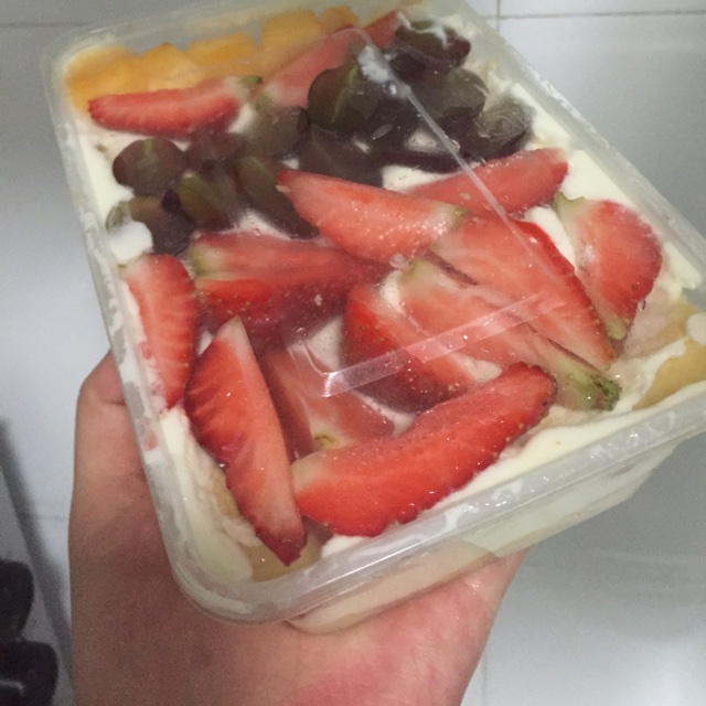 简单快手的便当饭盒水果盒子蛋糕