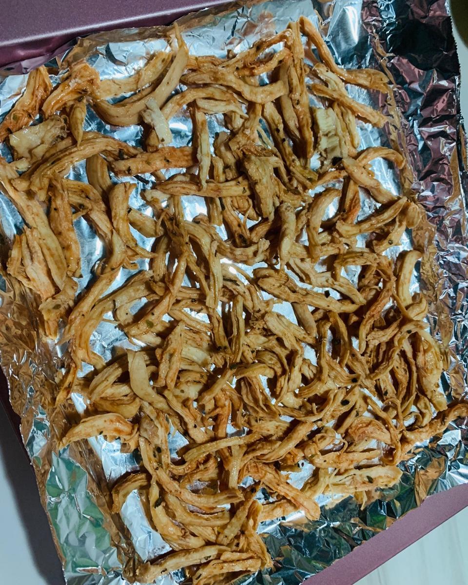 番茄罗勒烤鸡肉干(高蛋白快手零食)