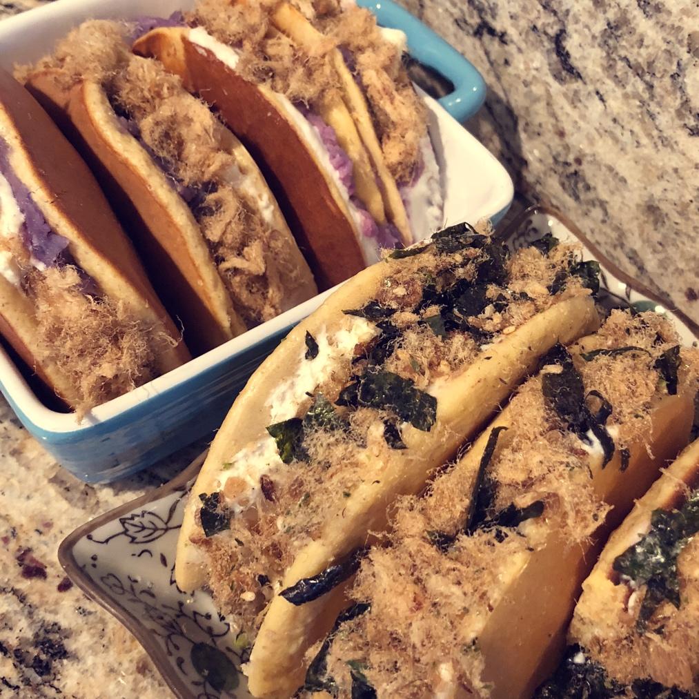 我的轻奢煮艺——肉松海苔全麦松饼小贝【轻卡小食】