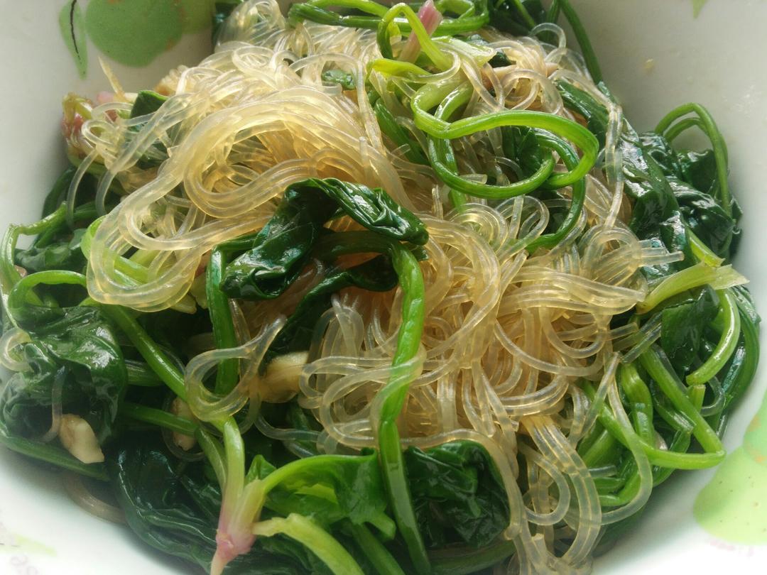 凉拌菠菜粉丝