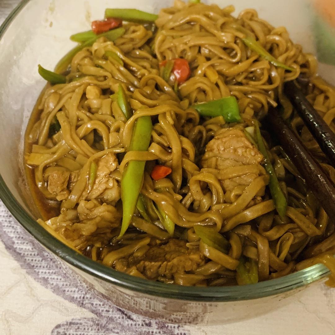 豆角焖个面