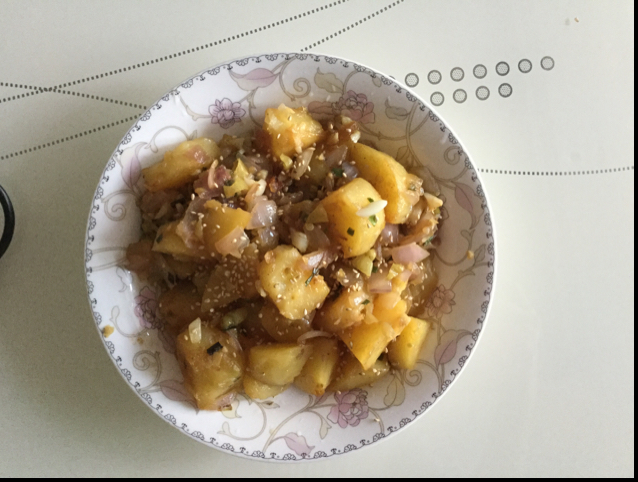 孜然香辣煎小土豆