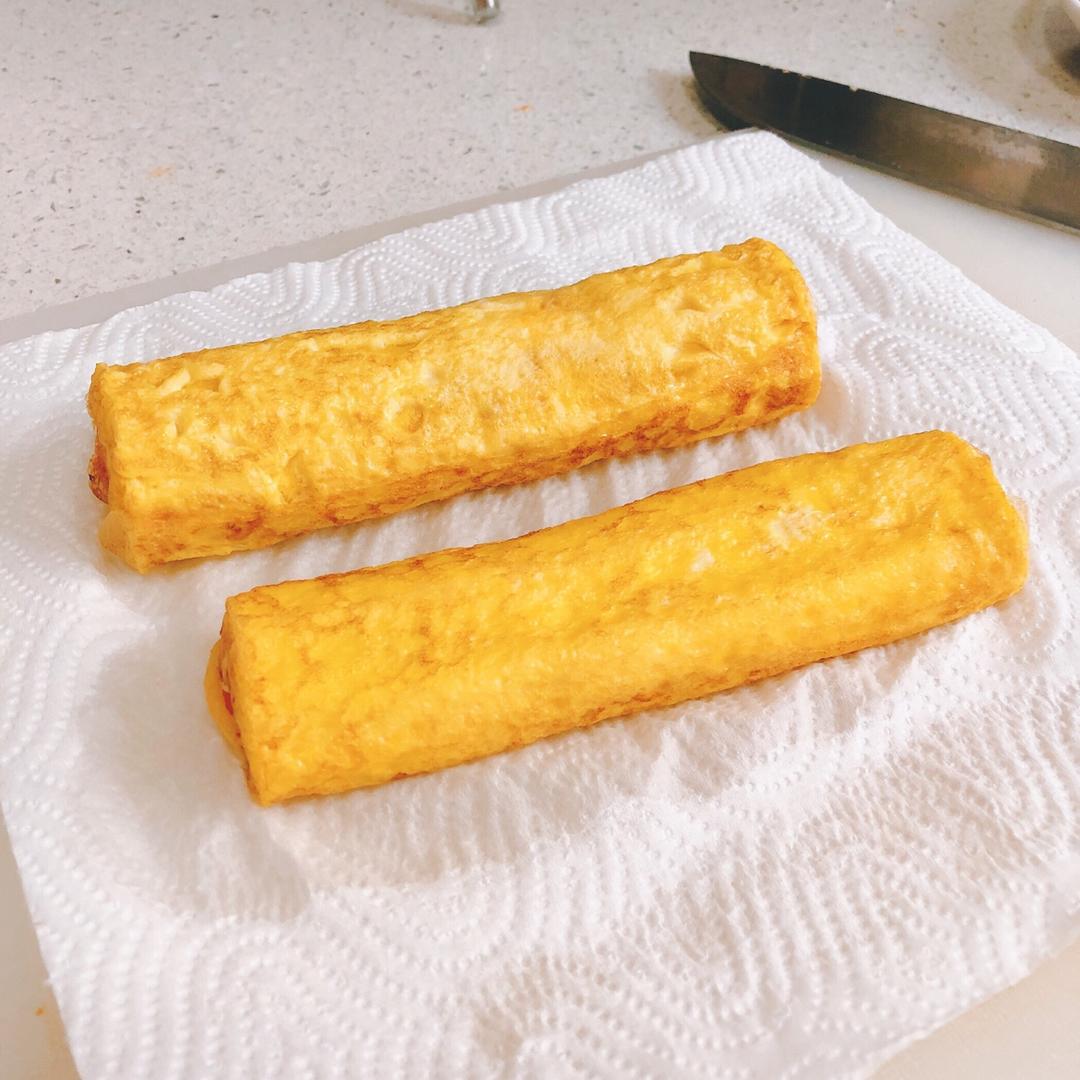 宝宝三文鱼松厚蛋烧