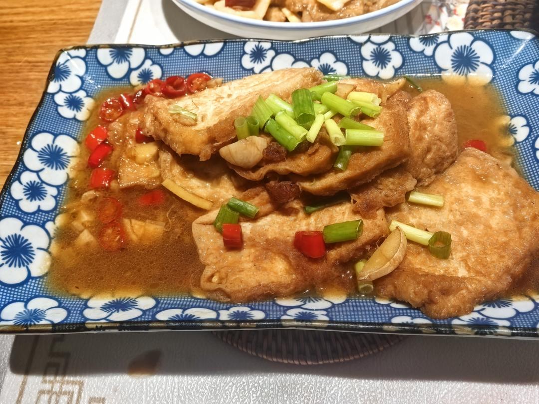 焖煎豆腐