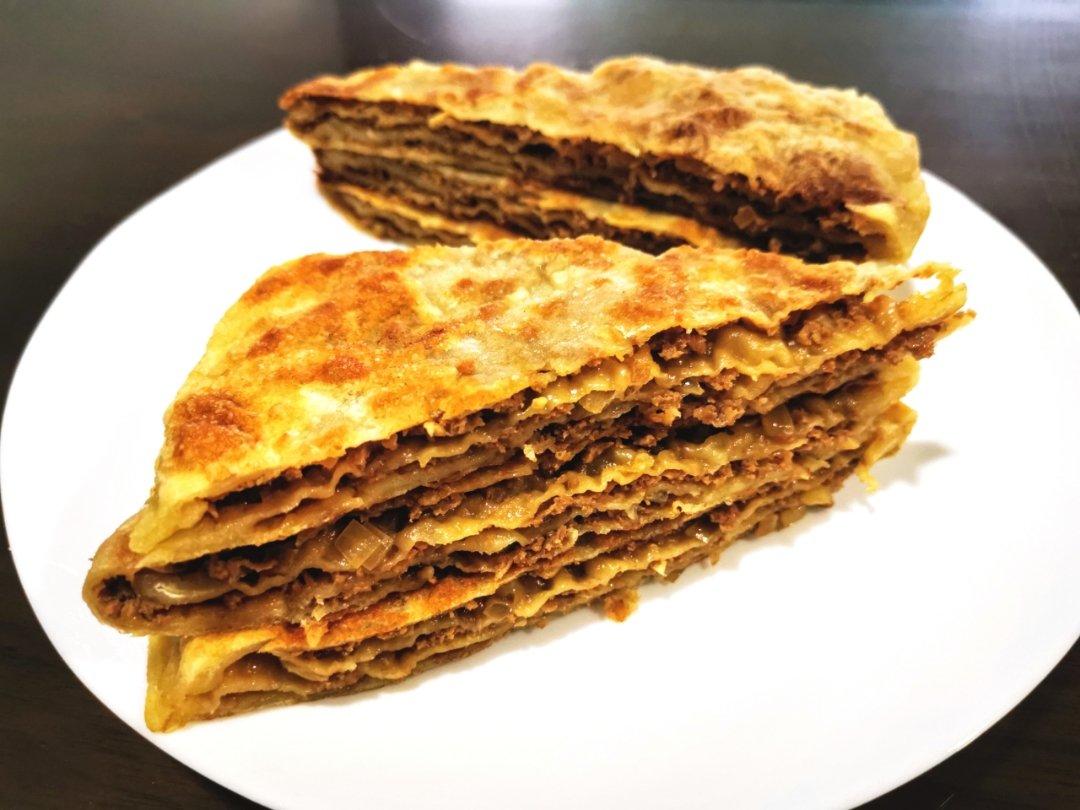 千层牛肉馅饼