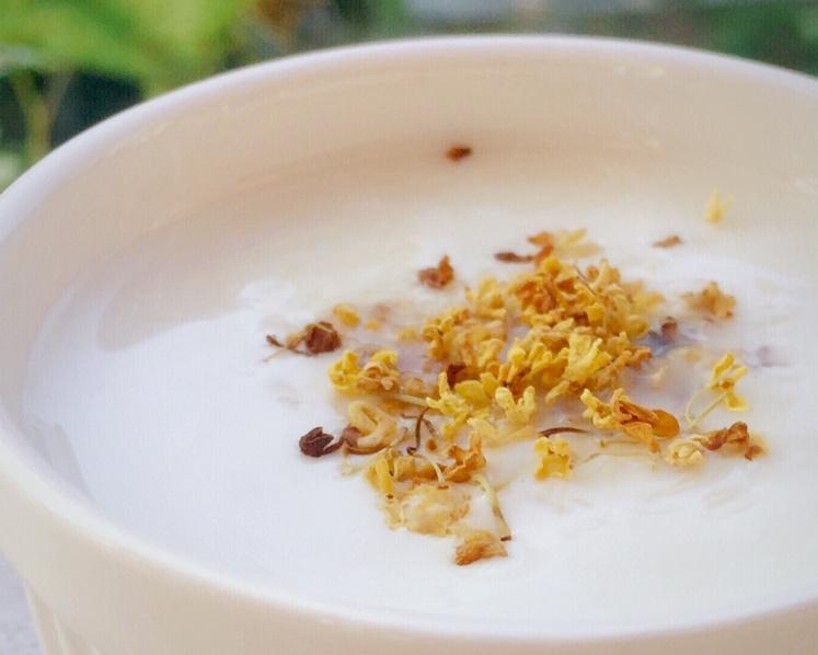 【桂花酒酿米布丁】的做法