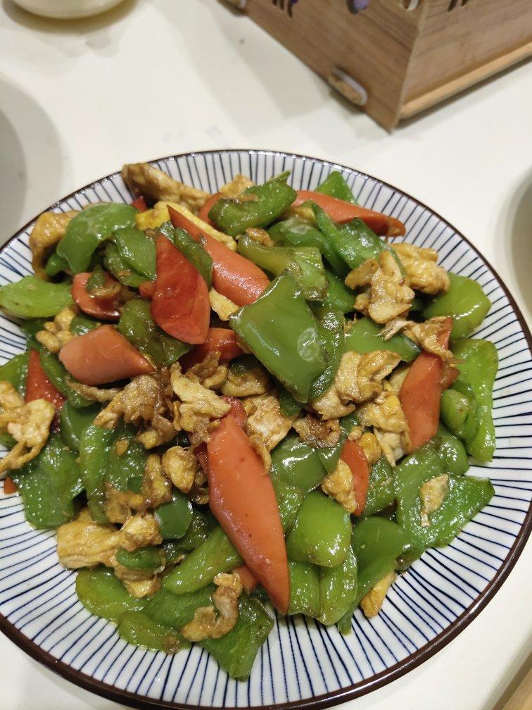 五分钟零失败❗️超好吃家常青椒火腿炒鸡蛋