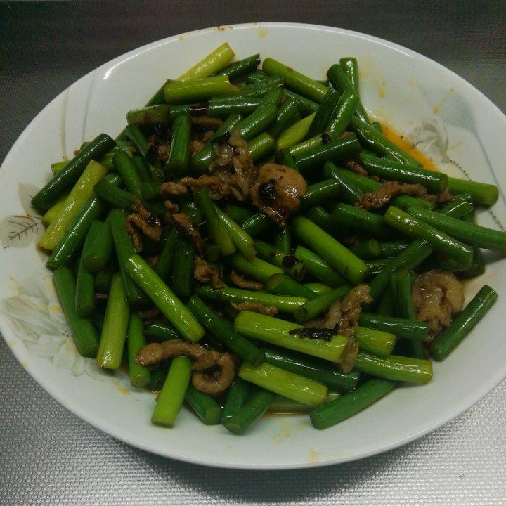 蒜薹炒肉丝