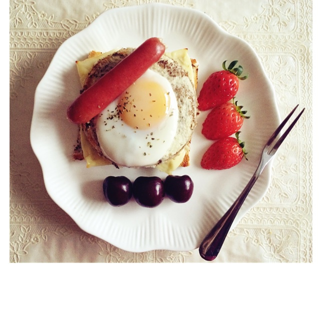 荷包蛋土司