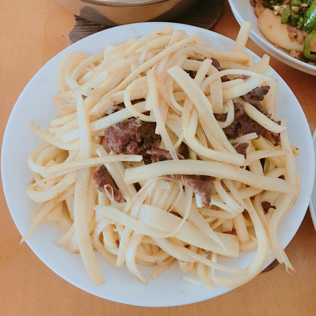 茭白炒牛肉