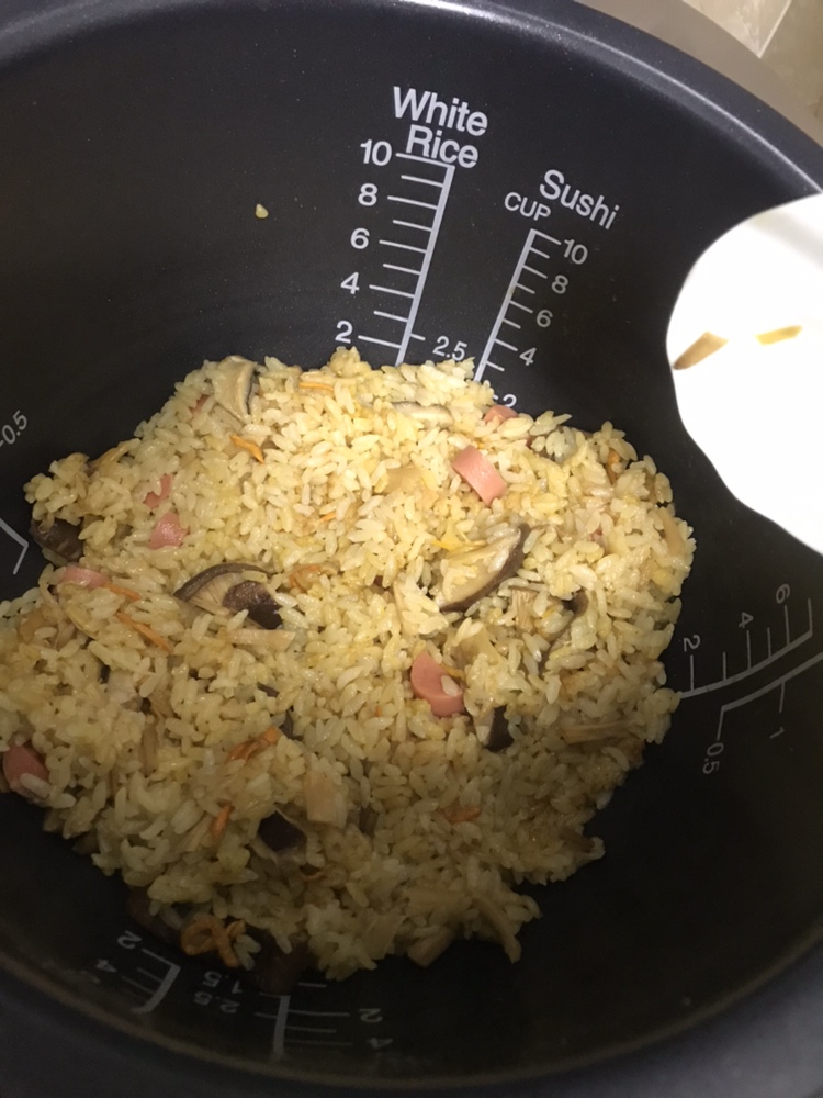 母亲节-素菌菇咖喱煲饭的做法