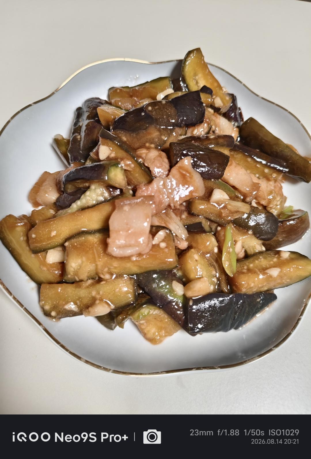 少油版茄子炒肉
