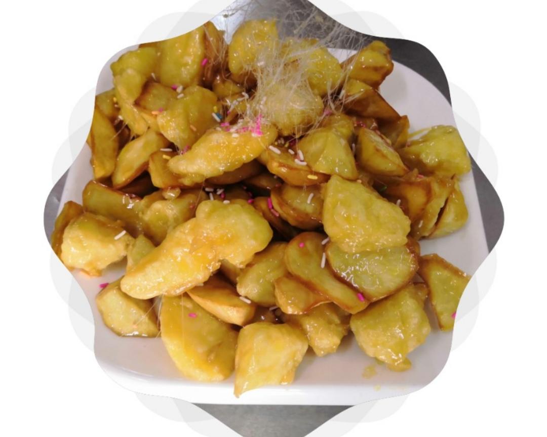 拔丝三样的做法