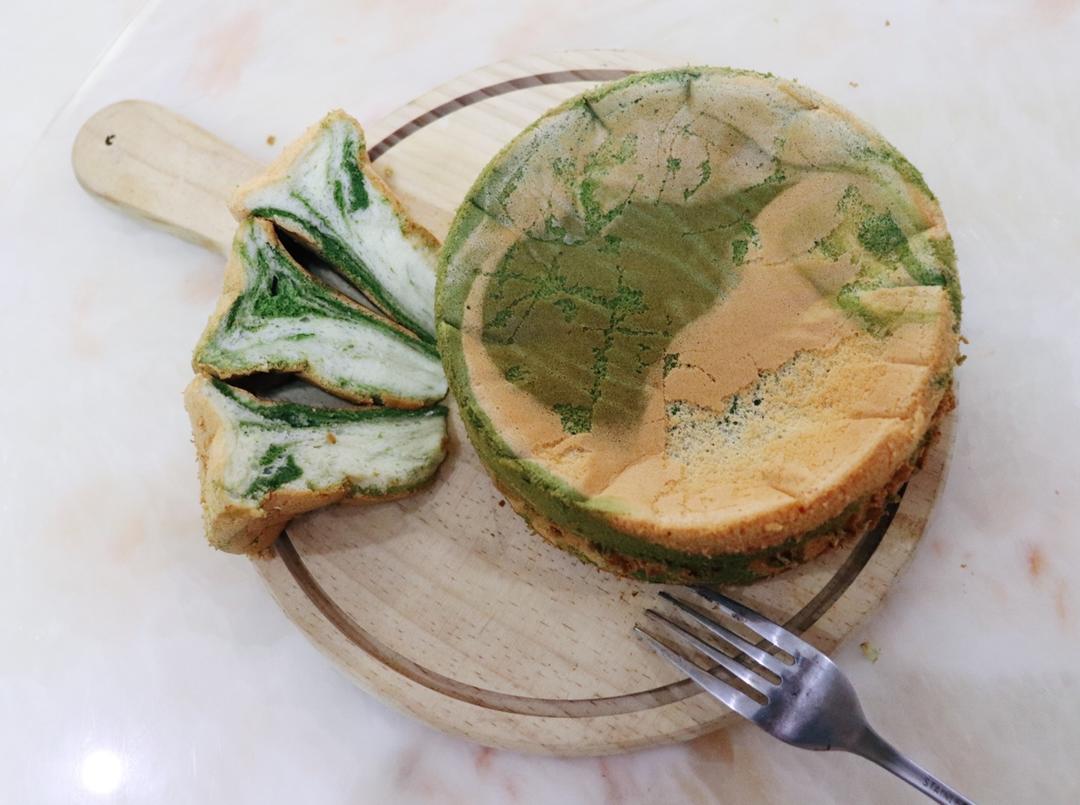 云石糯米戚风（抹茶戚风）