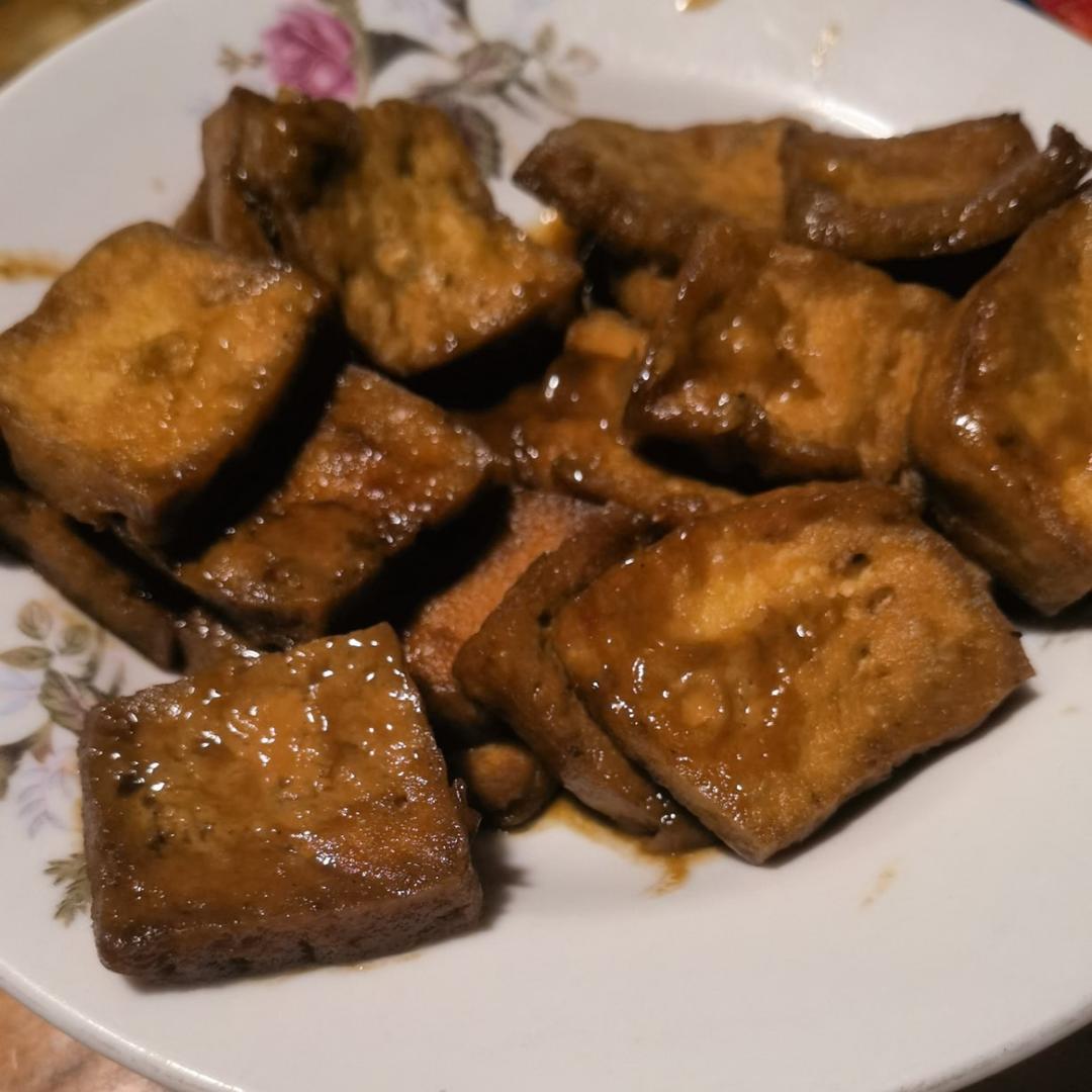 焖煎豆腐