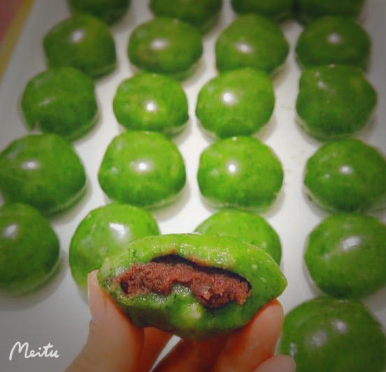 《Tinrry+》咸蛋黄肉松青团+红豆沙青团