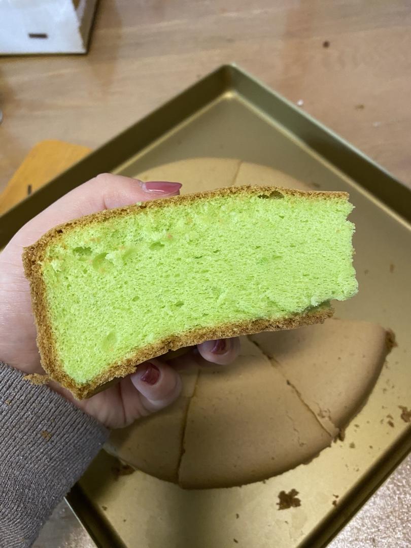 椰香斑斓戚风蛋糕