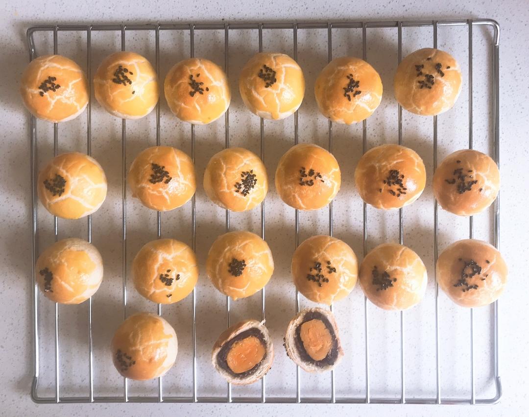 蛋黄酥——奶香浓郁芋泥馅（无猪油版）实践中总结出的详细制作流程