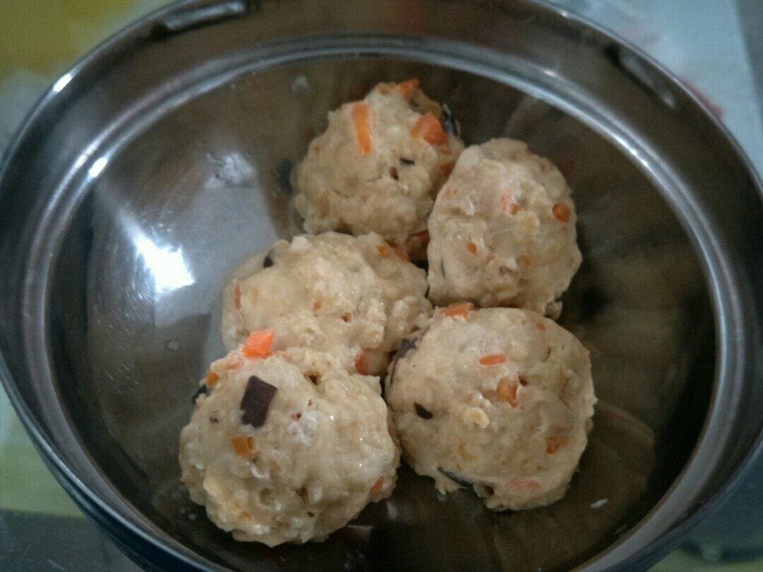 超！香蒸，有鲜鸡汁！香菇鸡胸肉丸子🍄