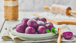 紫薯丸子 | 方太蒸箱食谱的做法 步骤7