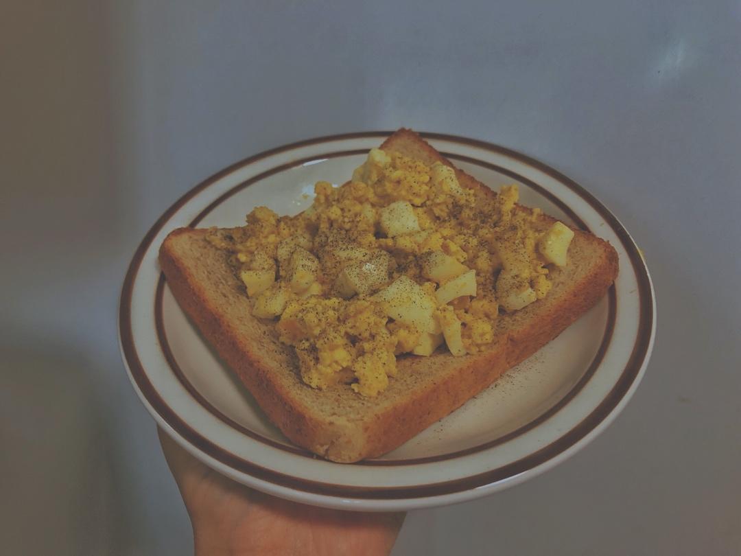 两种做法鸡蛋的日式鸡蛋三明治【低脂和风】