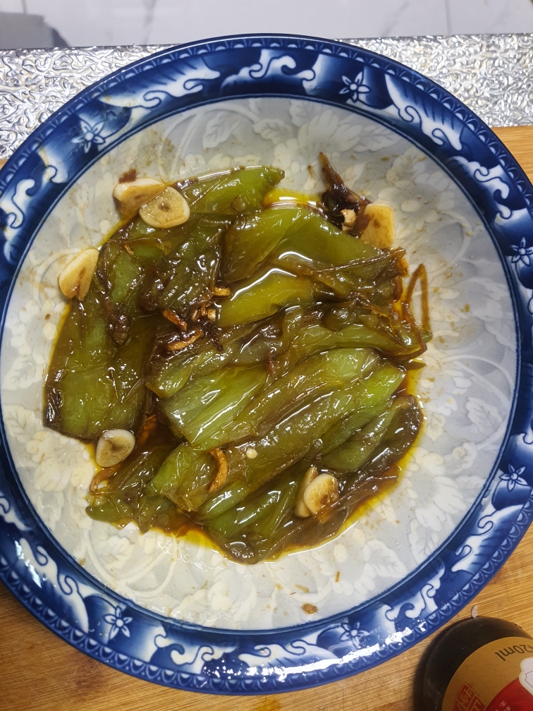 东北菜传统做法—油焖尖椒