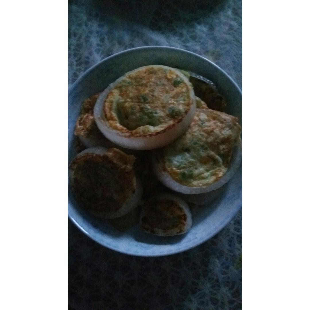 洋葱圈蛋饼