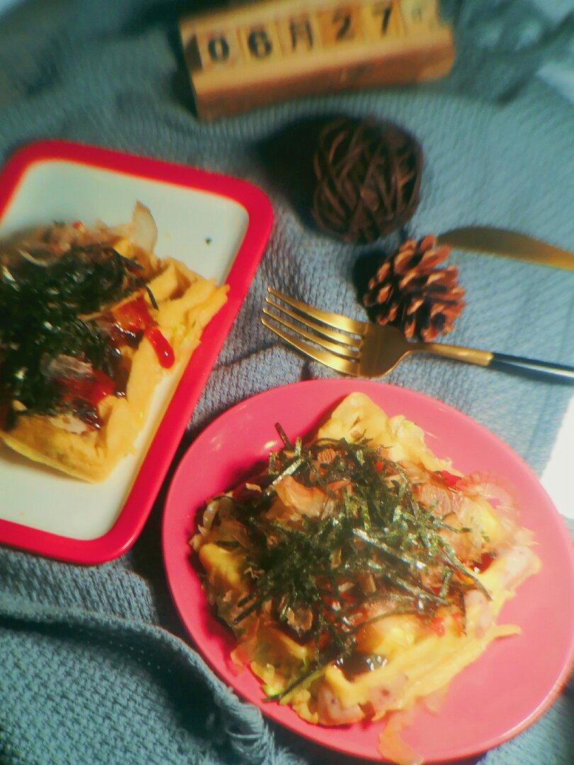 伪章鱼烧——华夫饼版【轻卡小食】