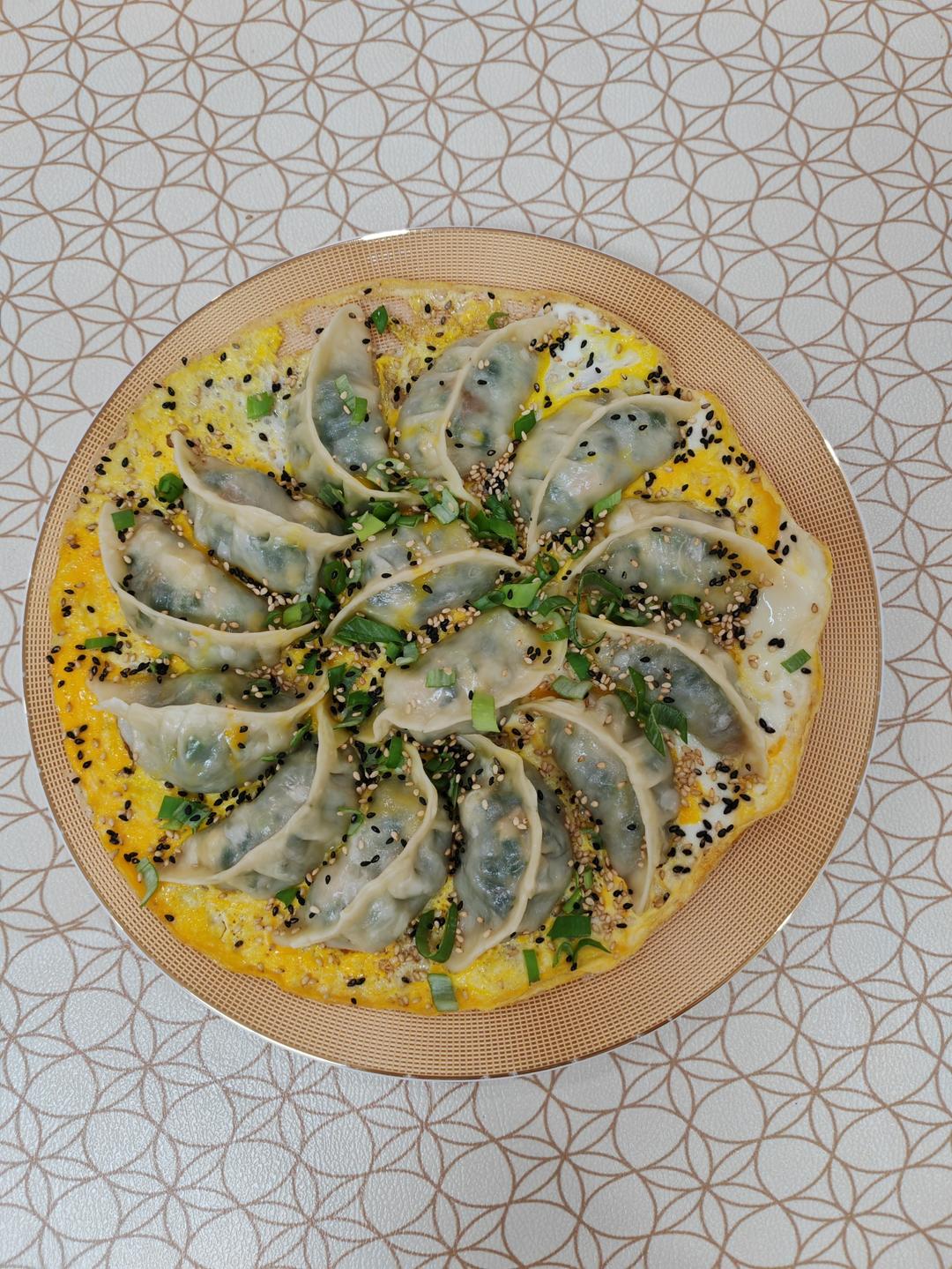 现包现煎抱蛋煎饺&附煎饺的包法