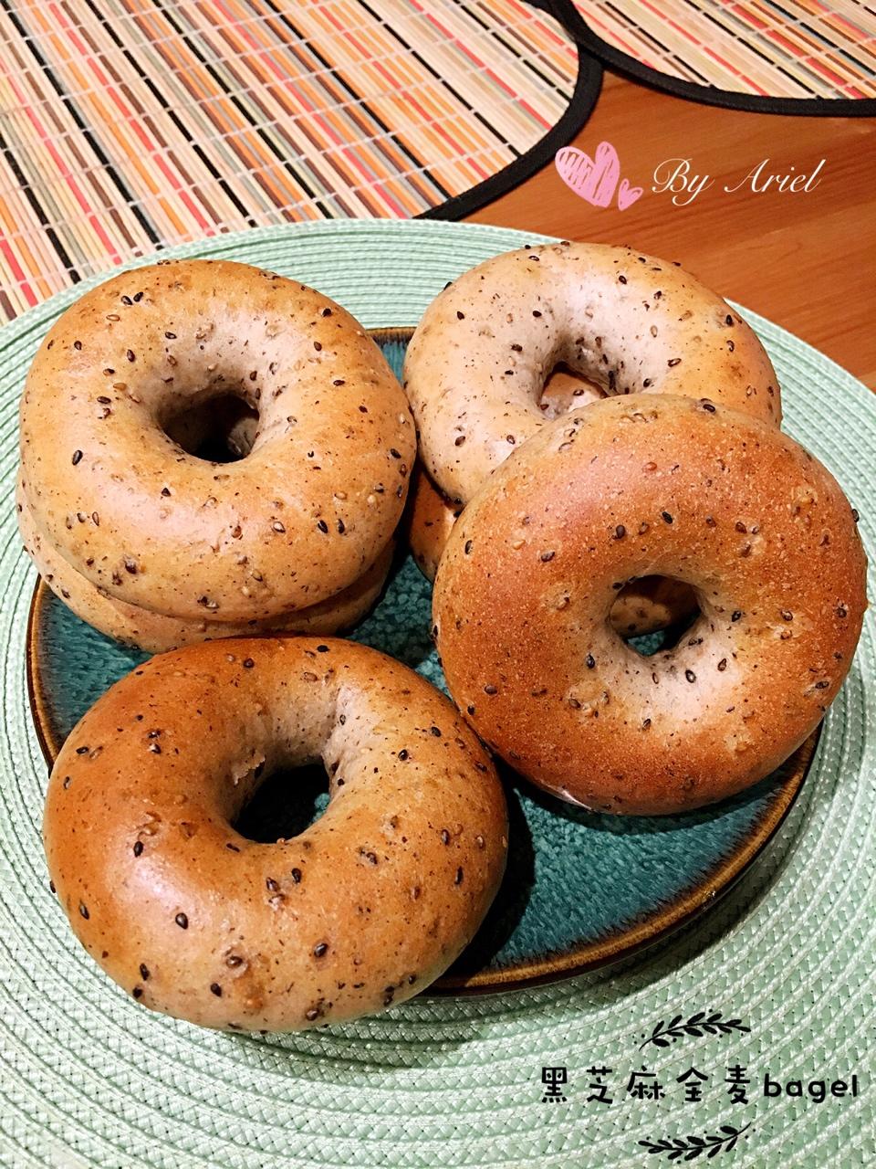 黑芝麻全麦贝果