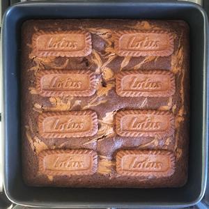 网红焦糖饼干布朗尼 - Lotus Biscoff Brownies的做法 步骤10