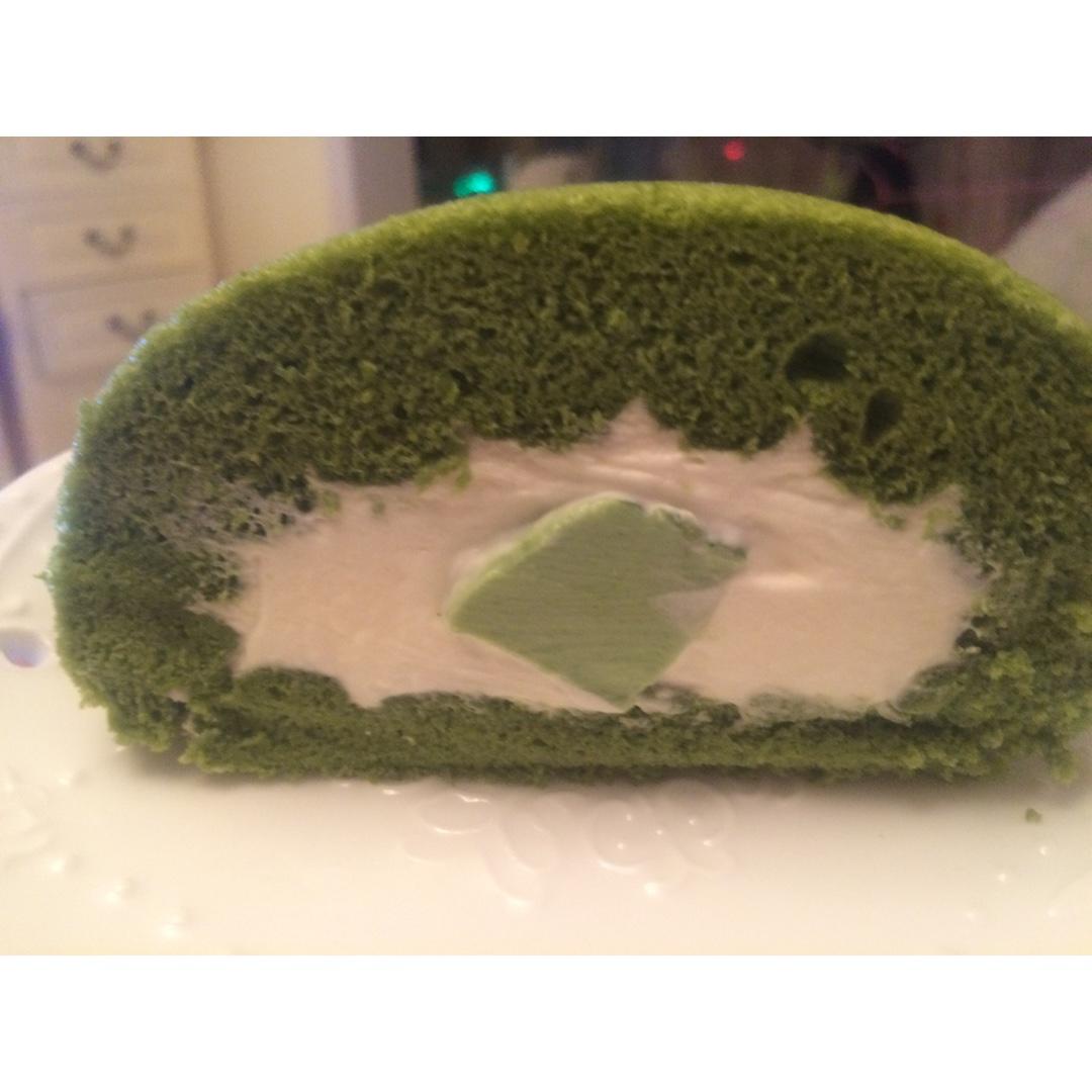 抹茶蜜豆蛋糕卷