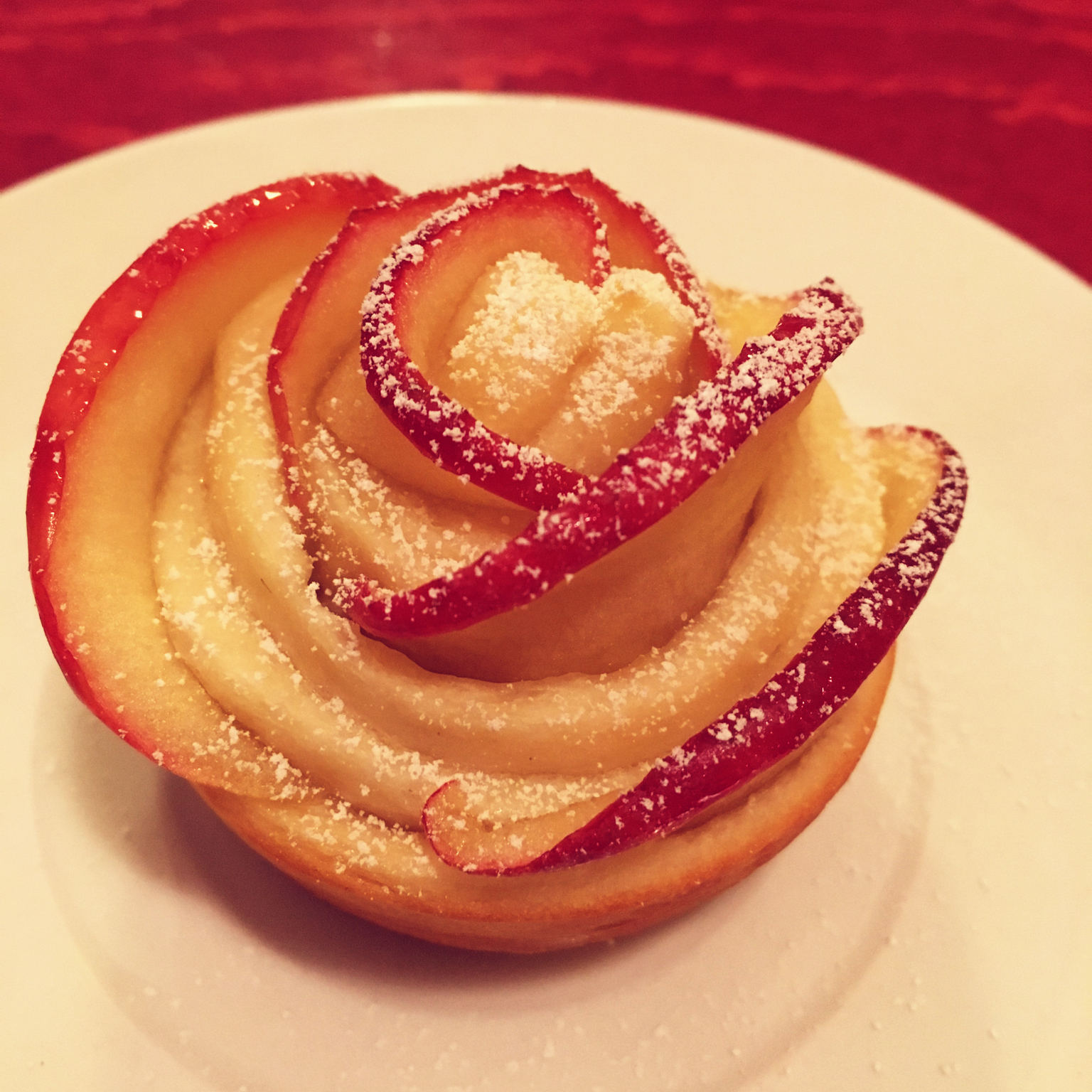 金-16做的玫瑰花苹果派